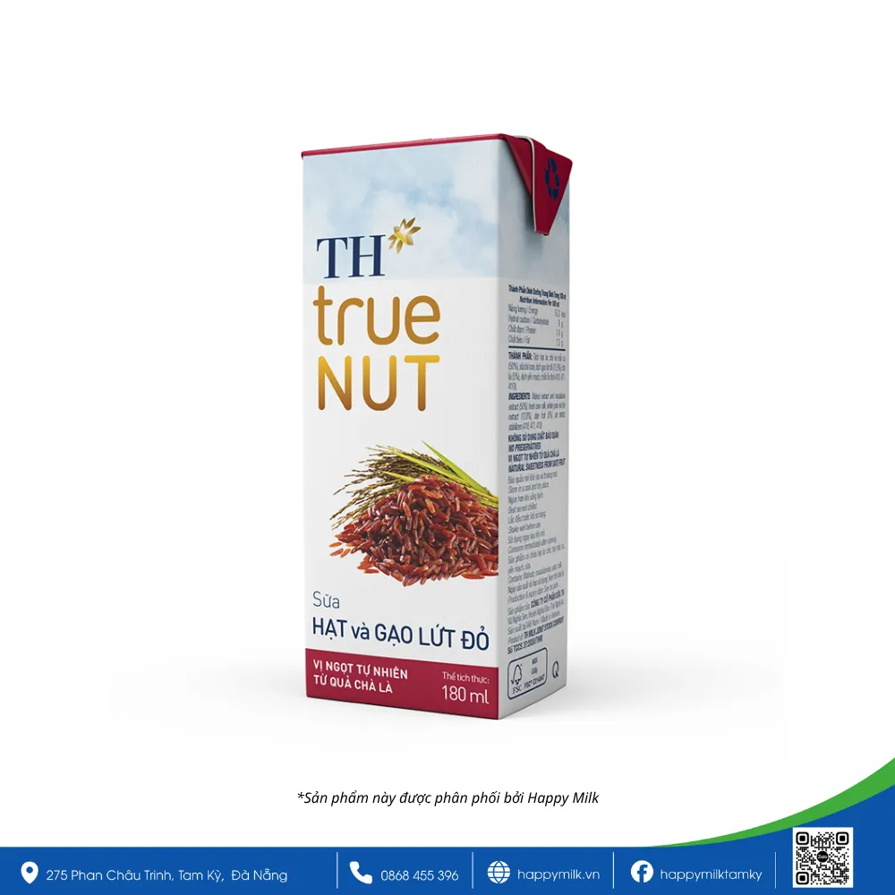 THTRUENUT NUTS MILK AND RED BROWN RICE 180ML